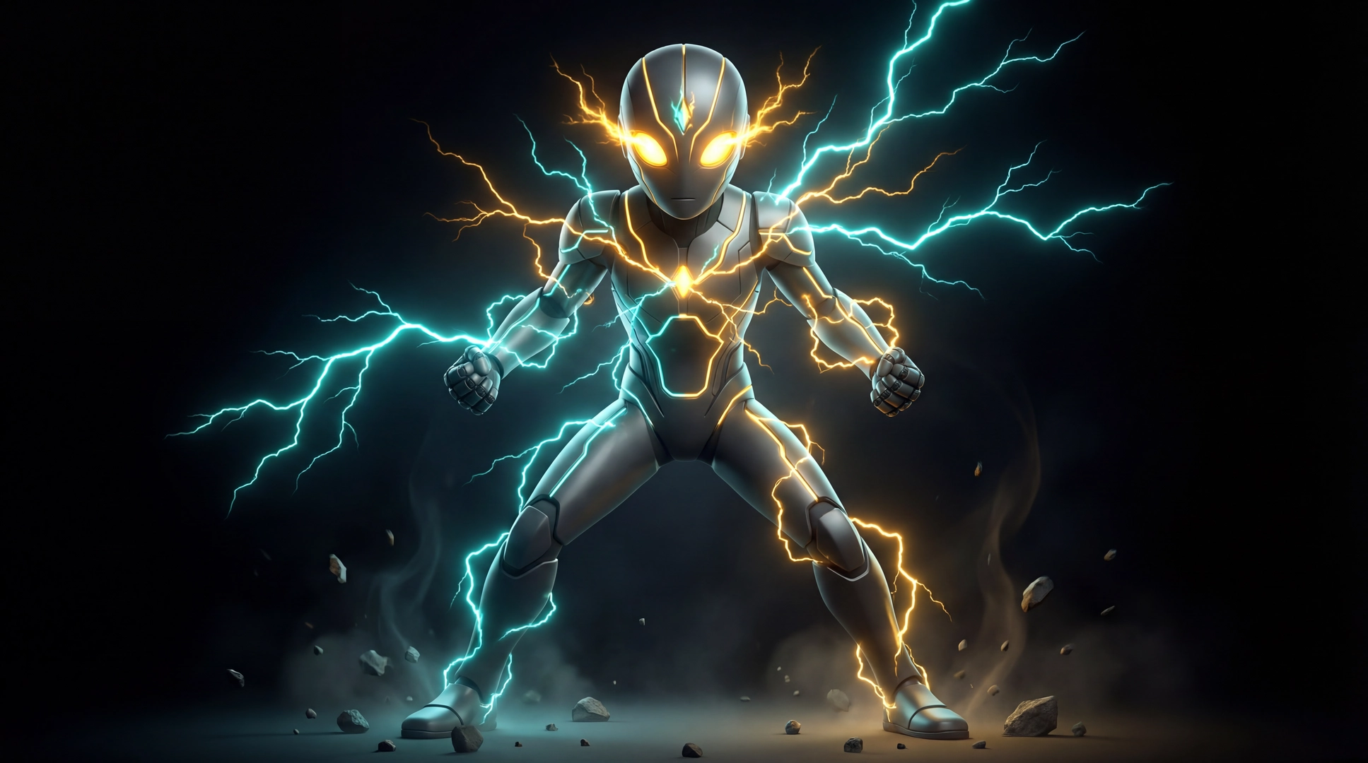 ARC-7 in Resonant Overclock — the cost state where Rule Seven bends, PixAnime style