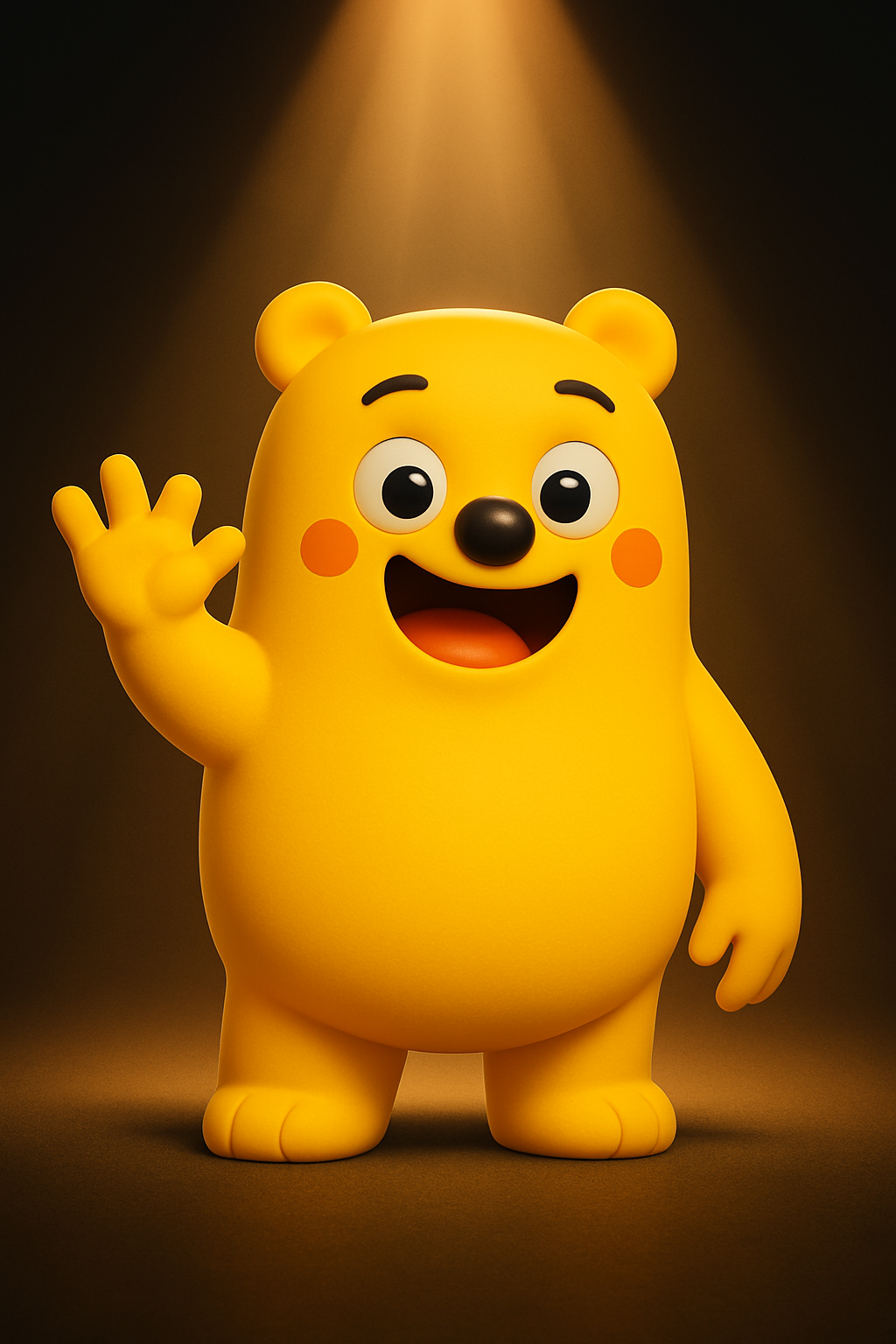 Zaro - The Yellow Prime, a friendly golden bear-like creature